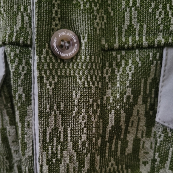 Avalanche Outdoor Southwestern Green Rossmore Mens Shacket Shirt Jacket Size M - Picture 13 of 16